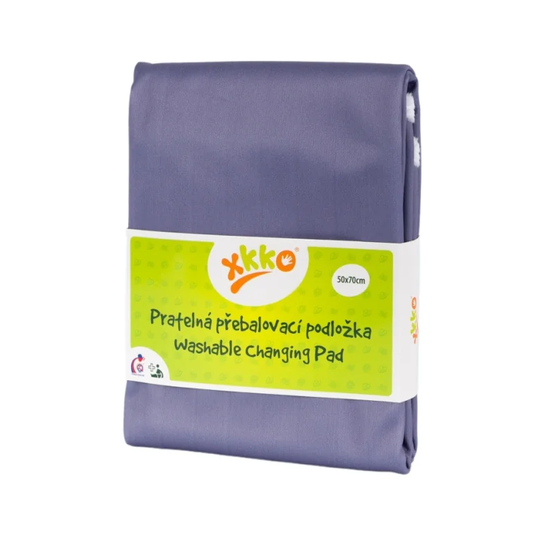 XKKO Nepremokavá prebaľovacia podložka Color Lavender Aura 50x70 cm