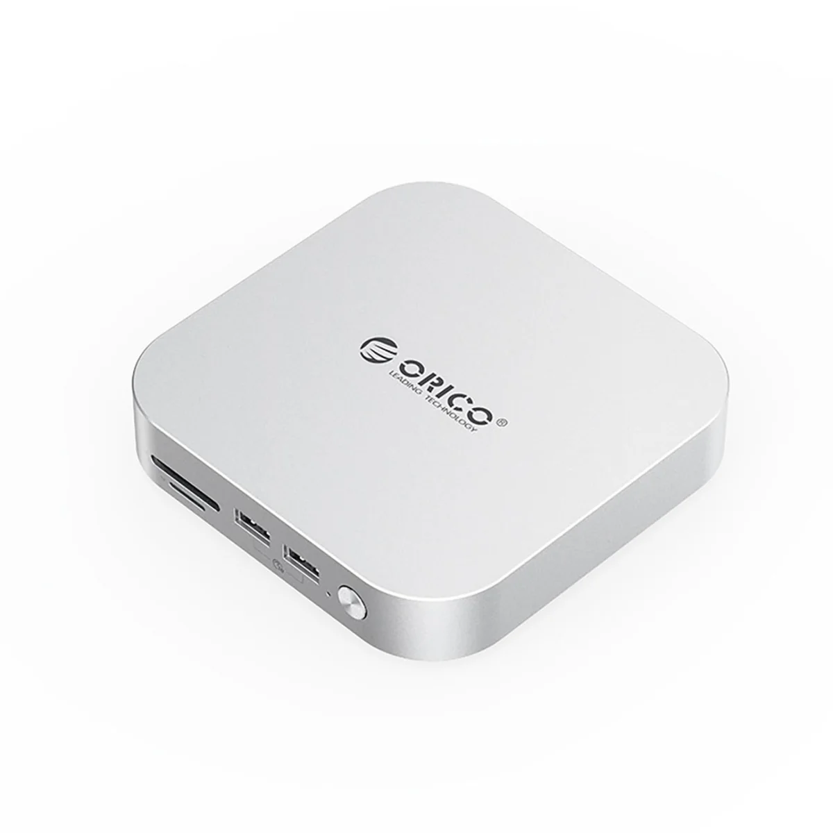 Orico MiniLink 9in1 USB-C HUB adaptér / dokovacia stanica M.2 SSD, strieborná ieborná