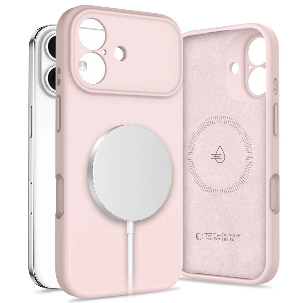 Tech-Protect Silicone MagSafe kryt na iPhone 17, ružový