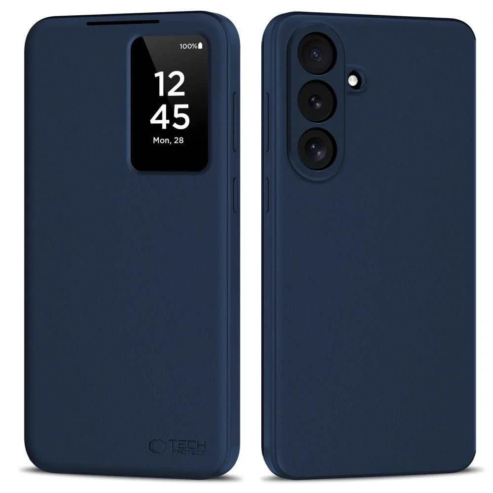 Tech-Protect Smart Wallet knižkové puzdro na Samsung Galaxy S26 FE, tmavomodré