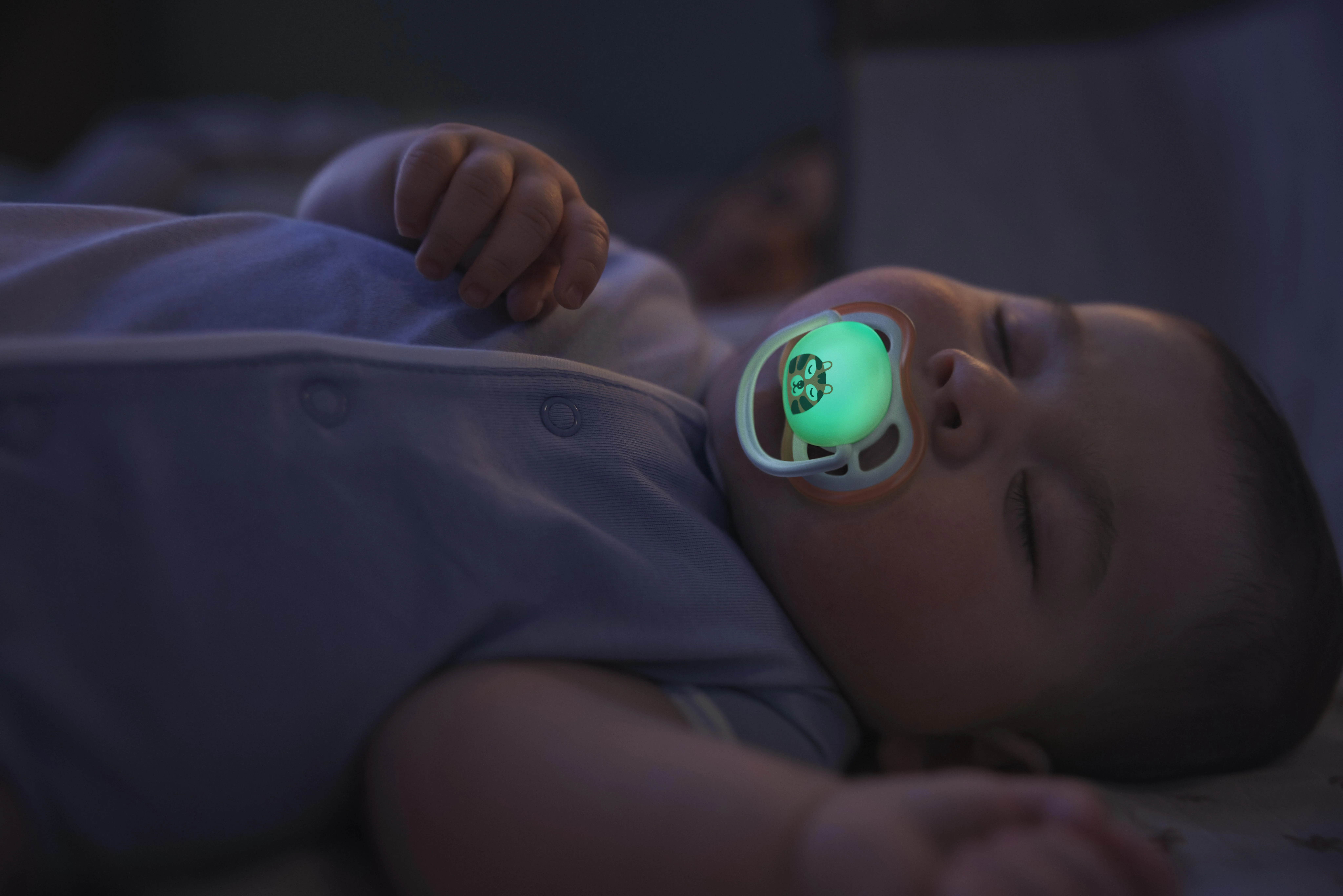 Philips AVENT - Cumlík Ultra air s obrázkom SCF376/24, nočný 0-6 m, chlapec 2 ks