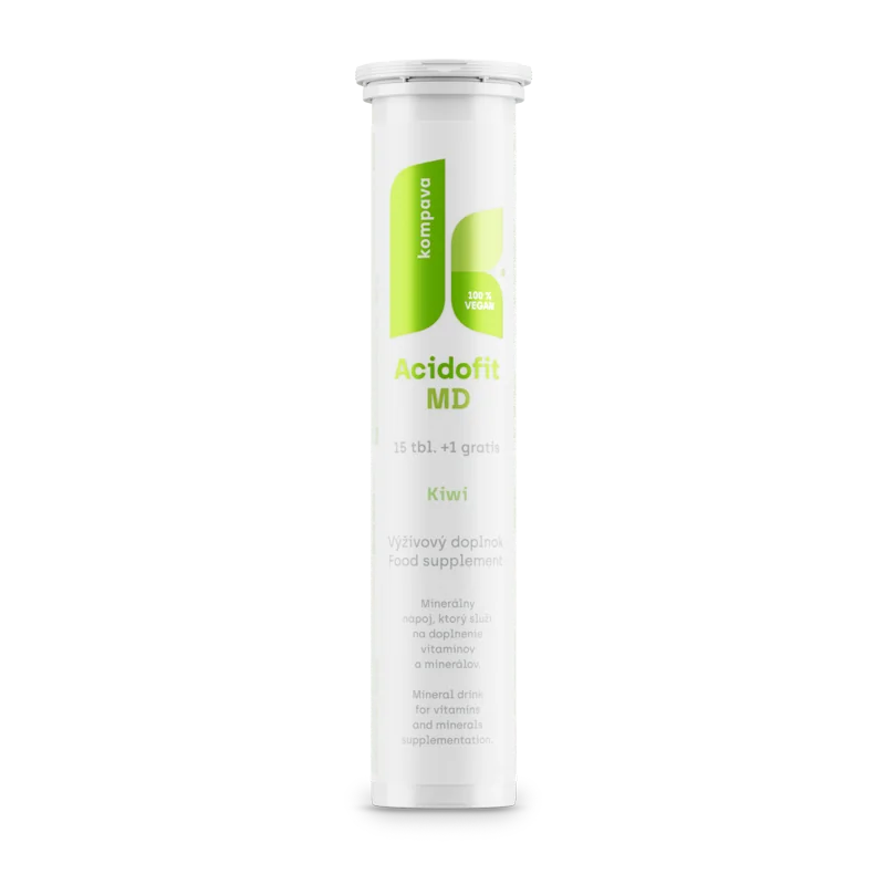 Kompava ACIDOFIT MD KIWI 1×16 tbl, minerálny nápoj - kiwi
