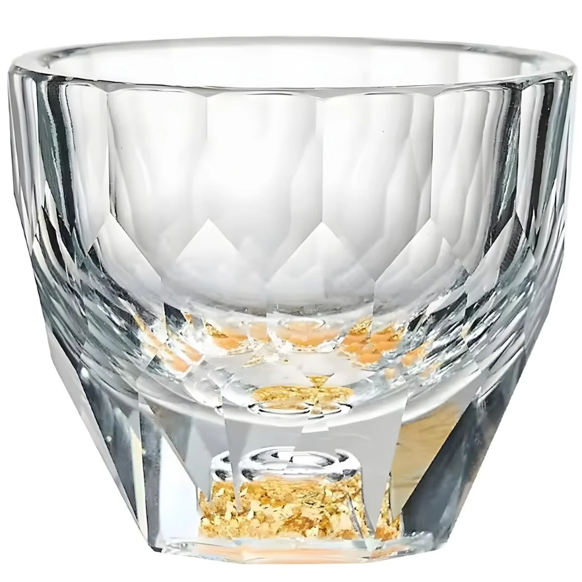 Krištáľový pohár Elegant 50ml, Zlatá