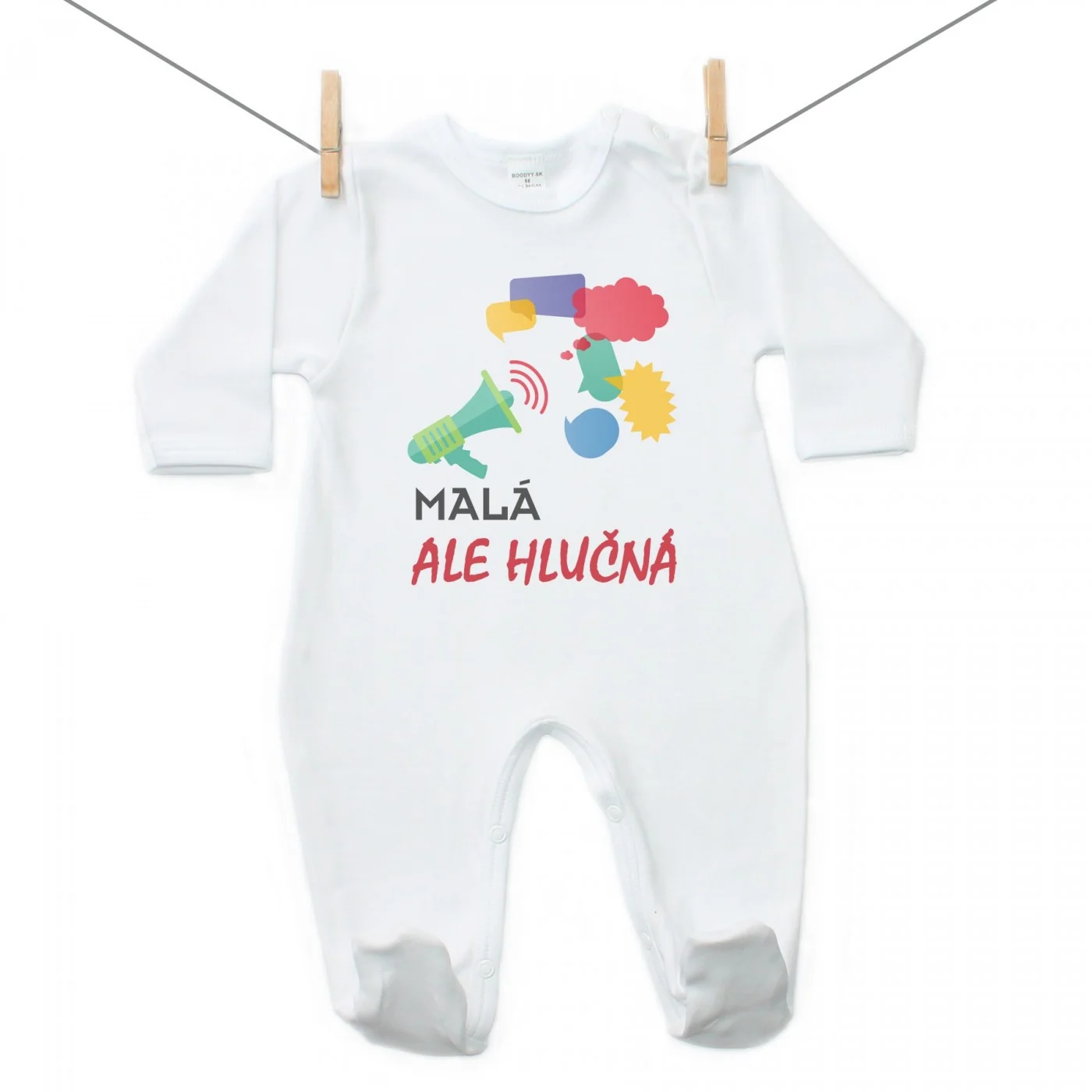 Boodyy Overal Malá ale hlučná Veľkosť: 80