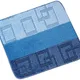 Kúpeľňová predložka-BANY 60x50 760/003 kocky modré