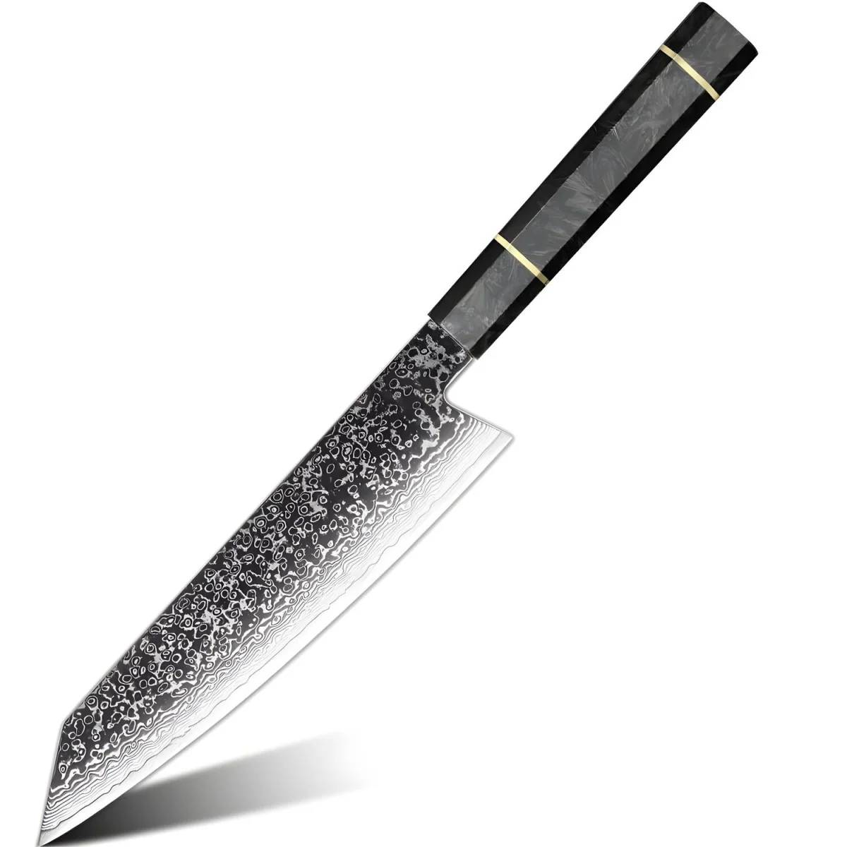 Damaškový kuchynský nôž Tsuriko-Kiritsuke/Čierna
