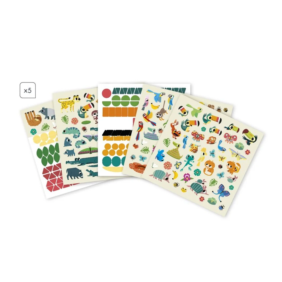 Janod Atelier Maxi Kreatívna sada My arts&crafts Nalepovanie Zvieratká od 5 rokov 