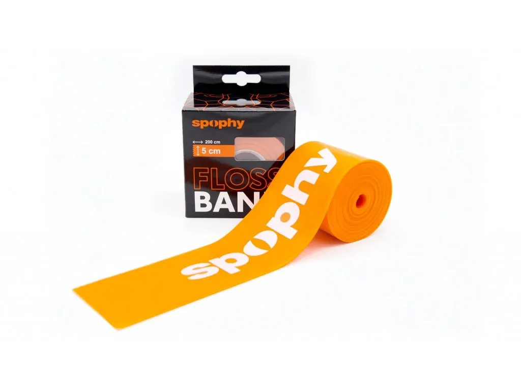 Spophy Flossband Orange, flossband oranžový, 5 cm x 2 m 1×1 ks, zdravotnícka pomôcka