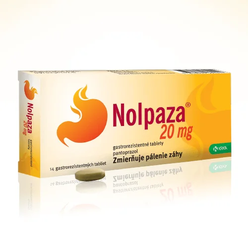 Nolpaza 20 mg 1×14 tbl, liek proti páleniu záhy