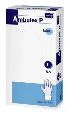 Ambulex P rukavice LATEXOVÉ, potiahnuté polymérom 1×100 ks, veľkosť L