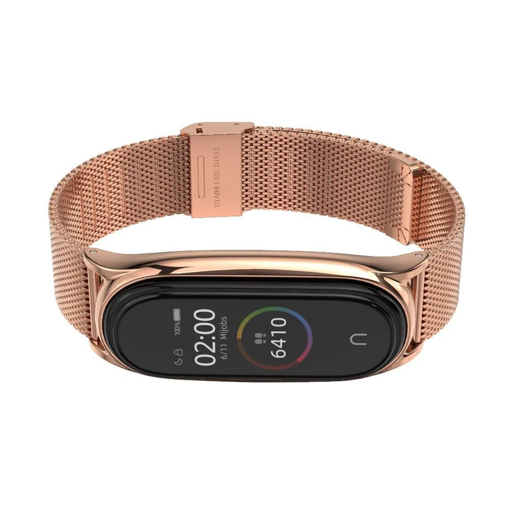 Tech-Protect Milanese remienok na Xiaomi Mi Band 7 rose gold