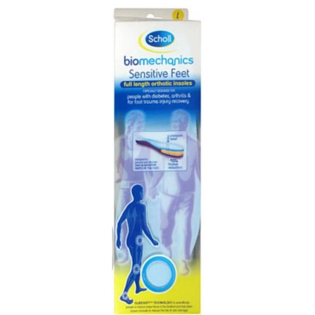 SCHOLL biomechanics ortopedické vložky pre citlivé chodidlá č. 39-40