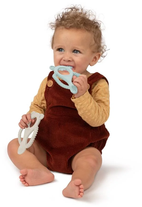 INGENUITY Hryzačka silikónová Gum Buddies™ 2ks 3m+ 1×1 ks, hryzátko pre deti