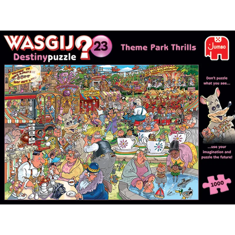 Jumbo Wasgij Puzzle - Theme Park Thrills 1000 dielikov JUM25005