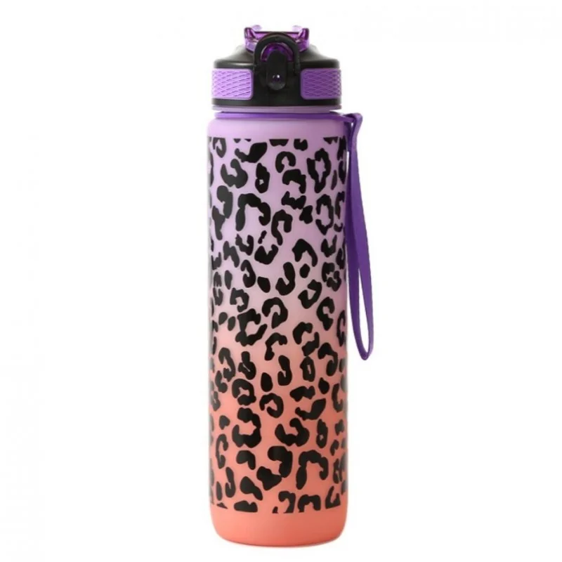 Livefy fľaša na vodu Panter 1l, oranžová / fialová