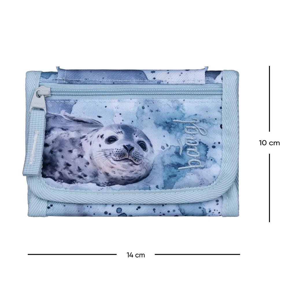 Peňaženka na krk Polar GRS recyklovaná, čierna