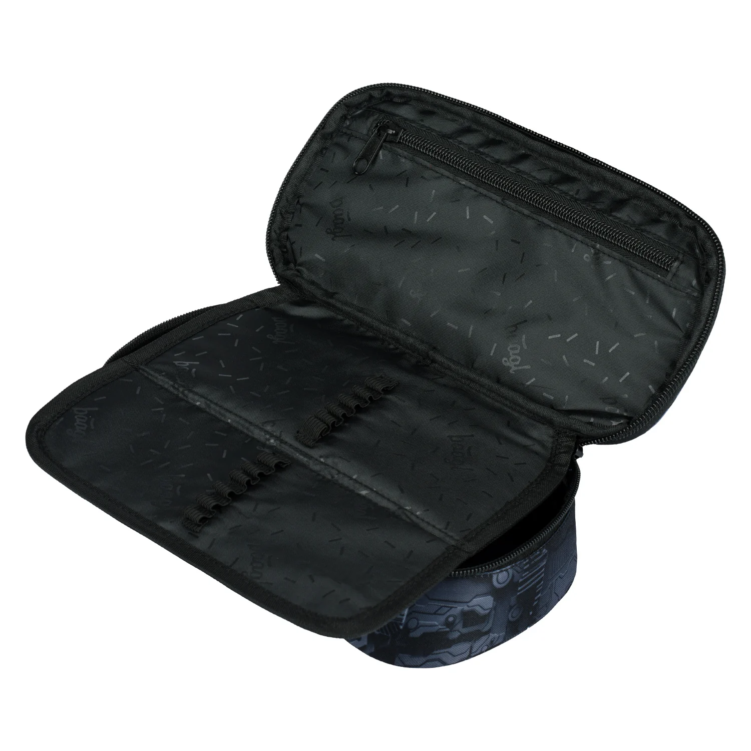 Baagl školský peračník etui Technic sivý puzdro na zips