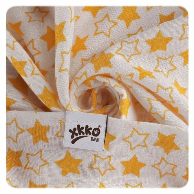 XKKO BMB Bambusová osuška Little Stars Orange, 90x100, 1ks 1×1 ks