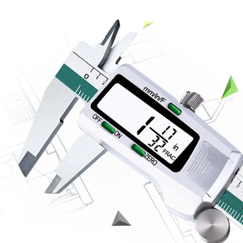 MG Caliper digitálne posuvné meradlo, strieborné
