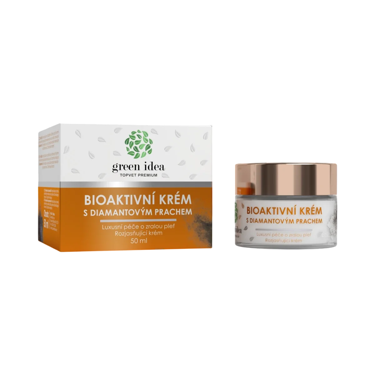 Bioaktívny krém s diamantovým prachom – 50 ml – Green idea