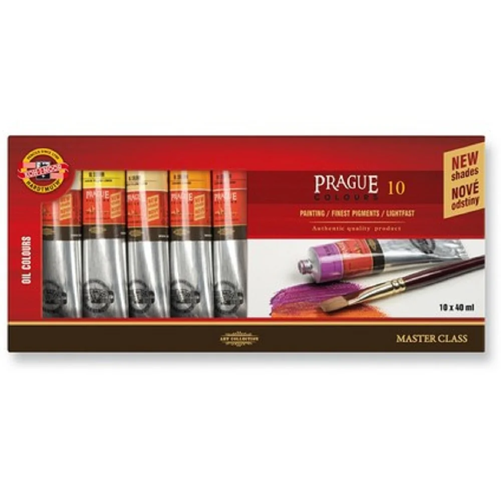 Súprava olejových farieb Praha, 10 x 40 ml 1617/10, 10 farieb