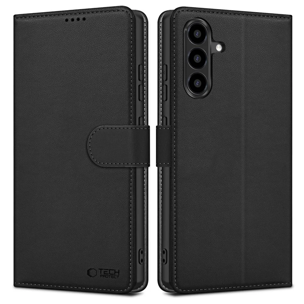 Tech-Protect Wallet knižkové puzdro na Samsung Galaxy A36 / A56 / A37 5G, čierne 5G, čierne
