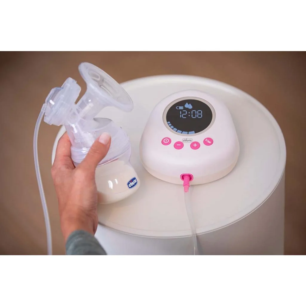 CHICCO - Odsávačka materského mlieka elektrická Single pink