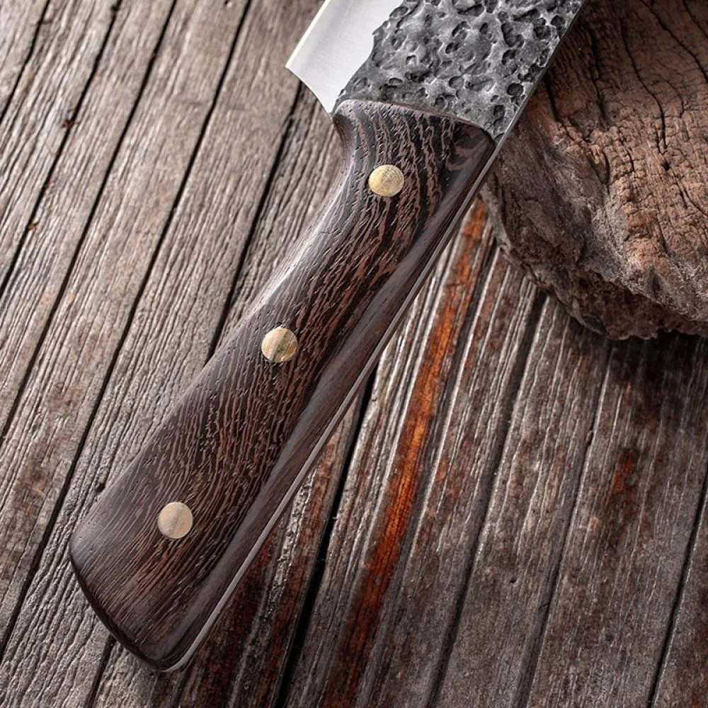 Kuchynský sekací nôž - Hnedá 1 ks, Chef Cleaver knif