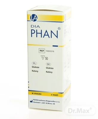 DIAPHAN 1×50 ks, prúžky na moč