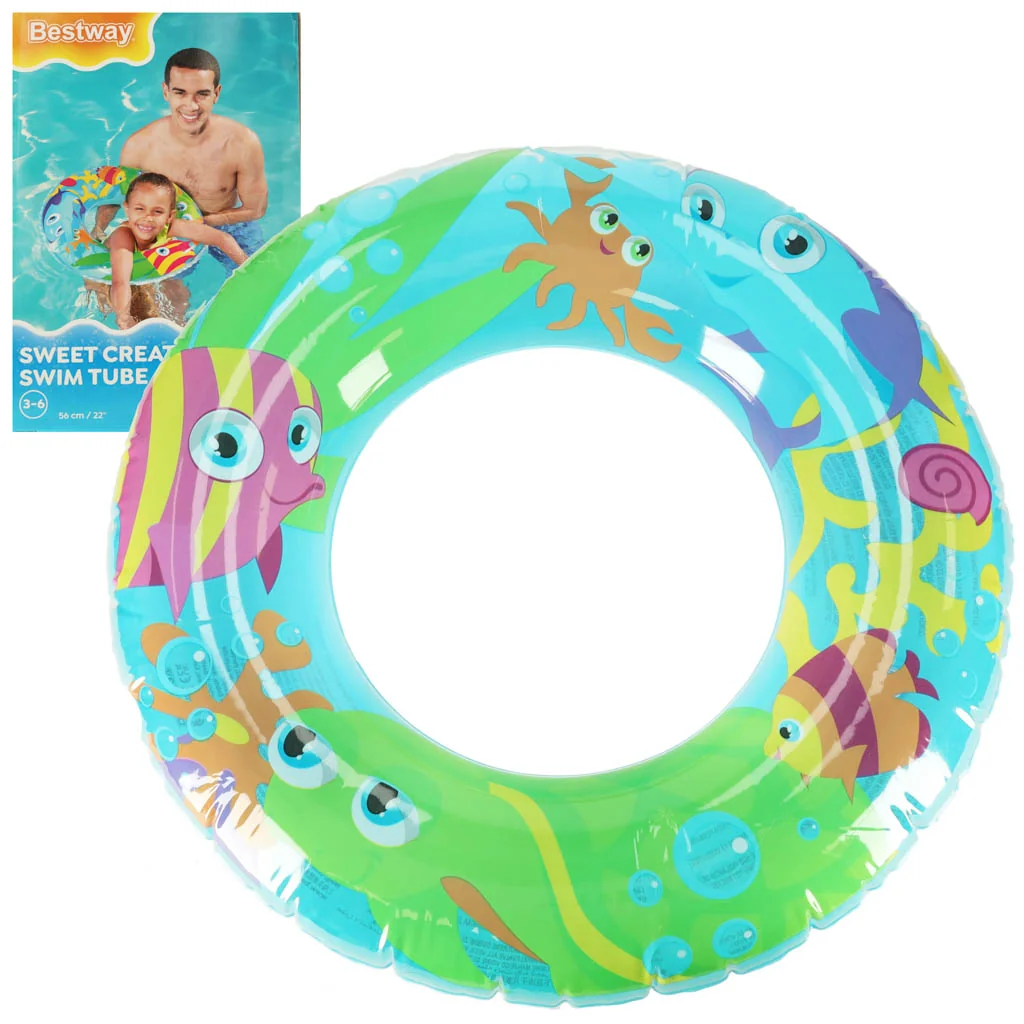 Nafukovací plavecký kruh BESTWAY 36013 ryba 56 cm