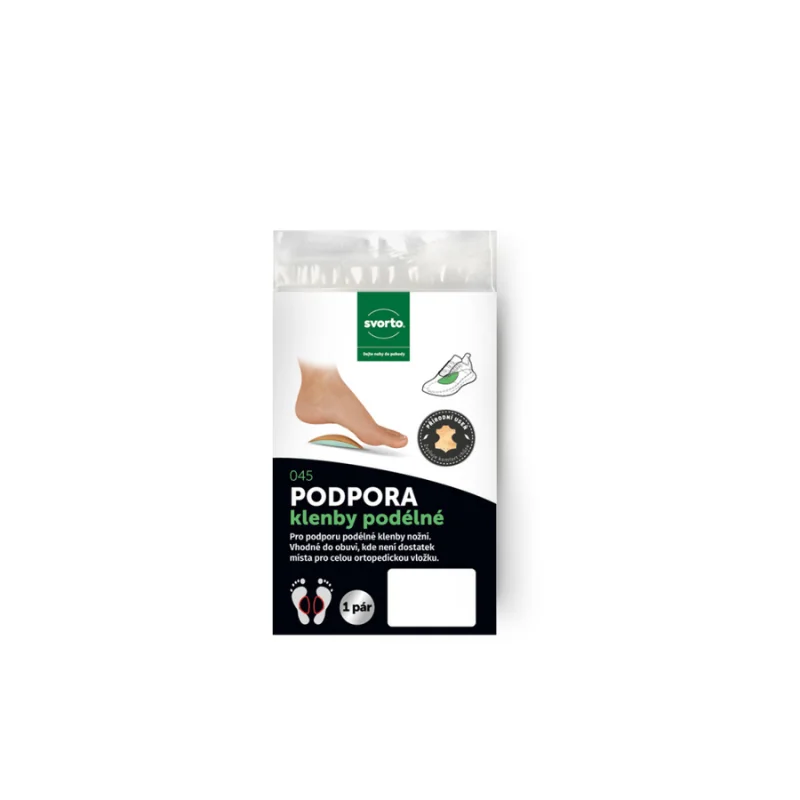 SVORTO 045 podpora pozdĺžnej klenby kožená - Veľkosť 36-39 36 - 39
