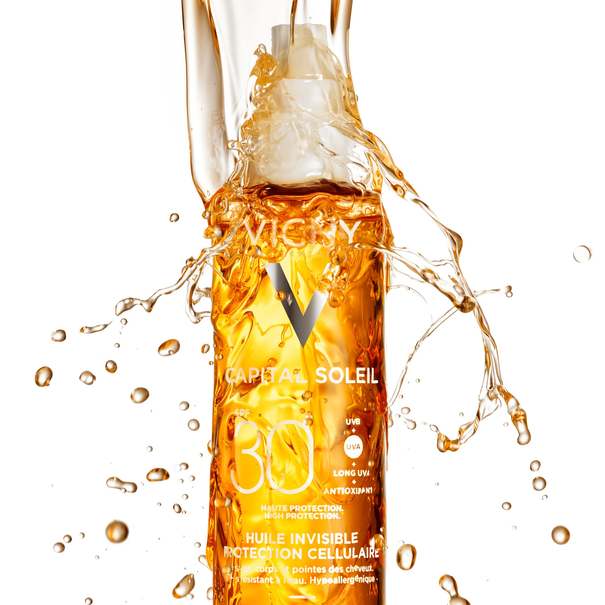 VICHY Capital Soleil Neviditeľný olej SPF30 200 ml