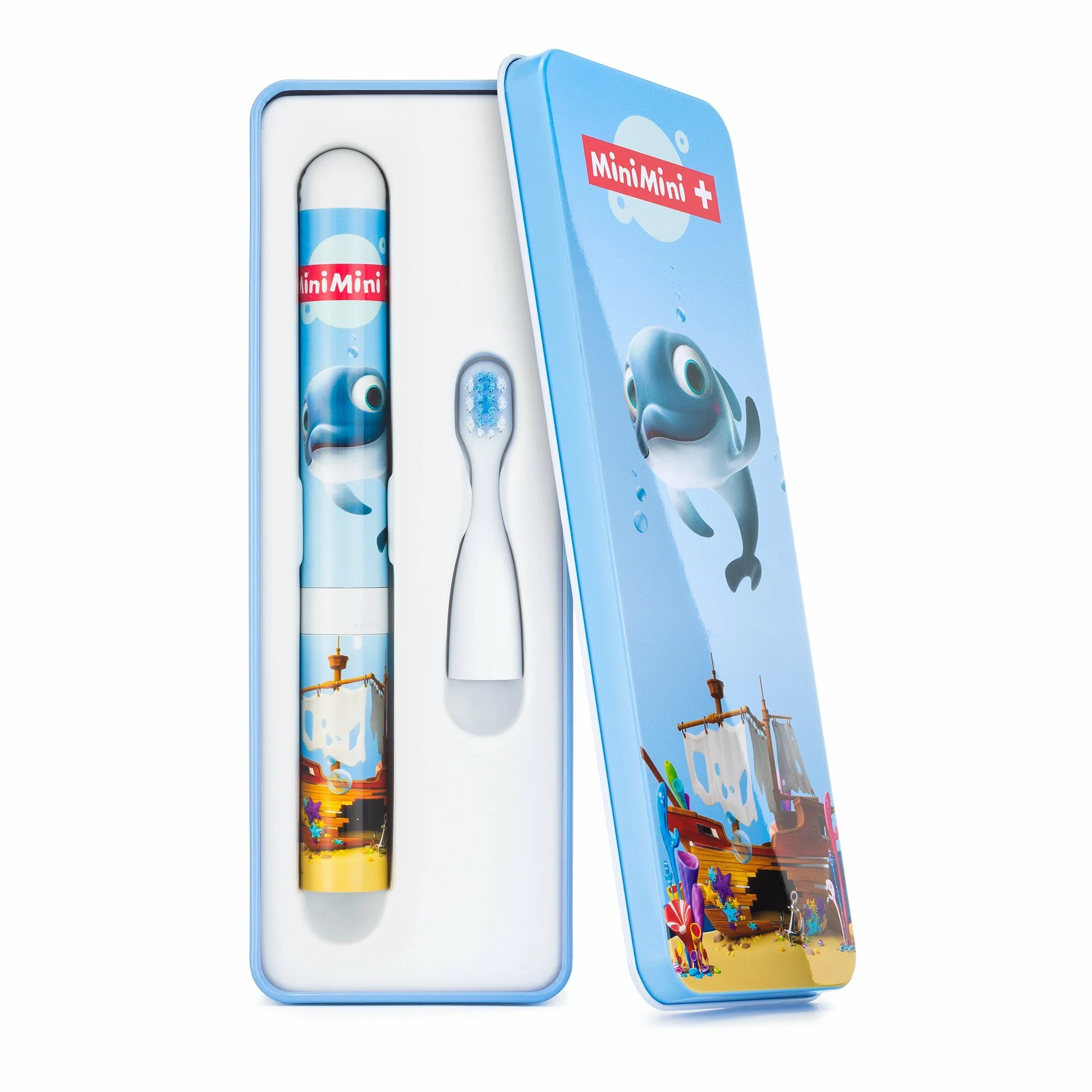 VITAMMY SMILE MiniMini+ Detská sonická zubná kefka, Delfín Finek, od 3 rokov 