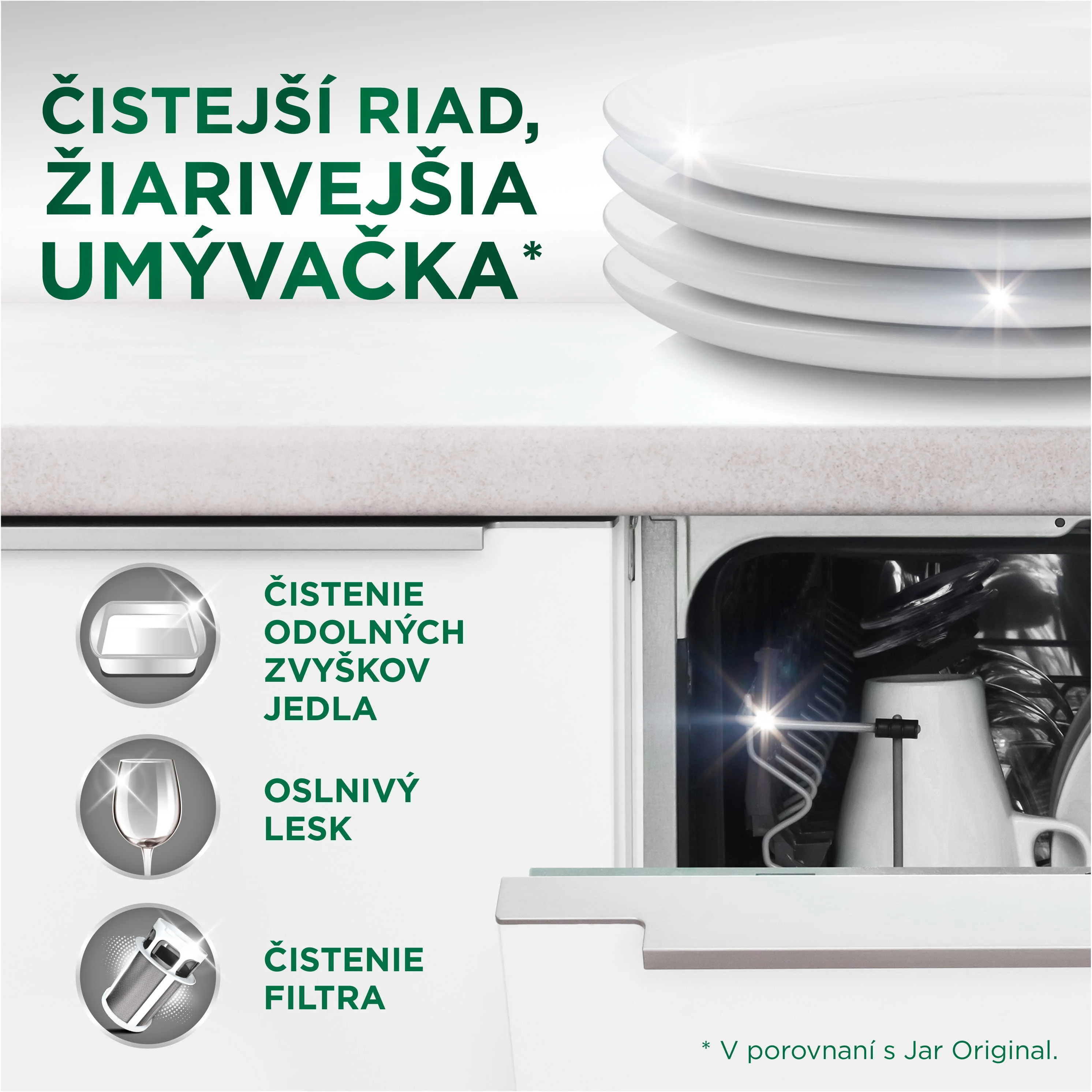 Jar Platinum Lemon tablety do umývačky riadu 113 ks