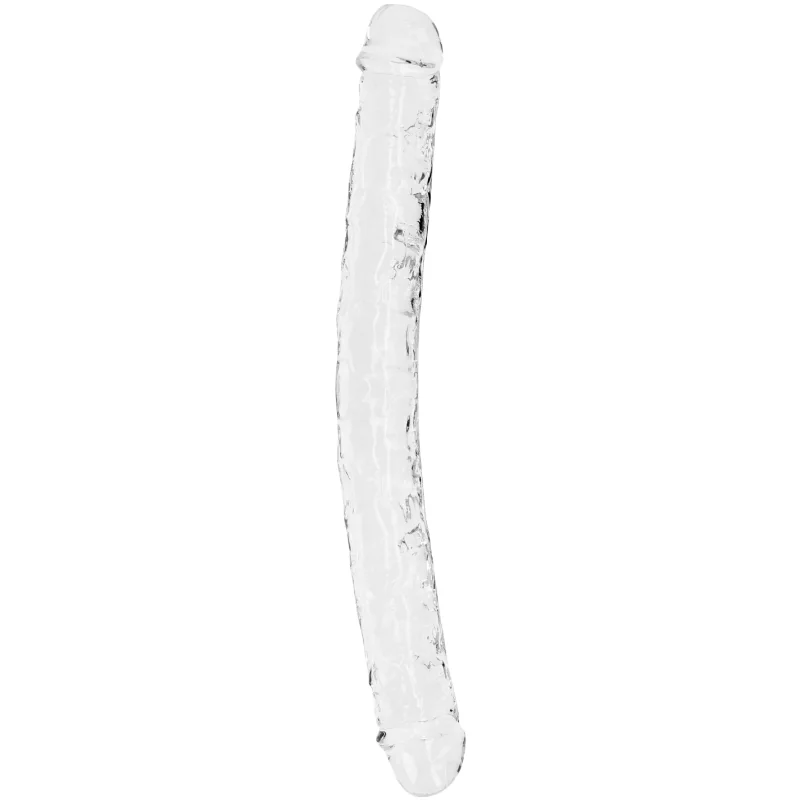 Obojstranné dildo Crystal Clear 34 cm