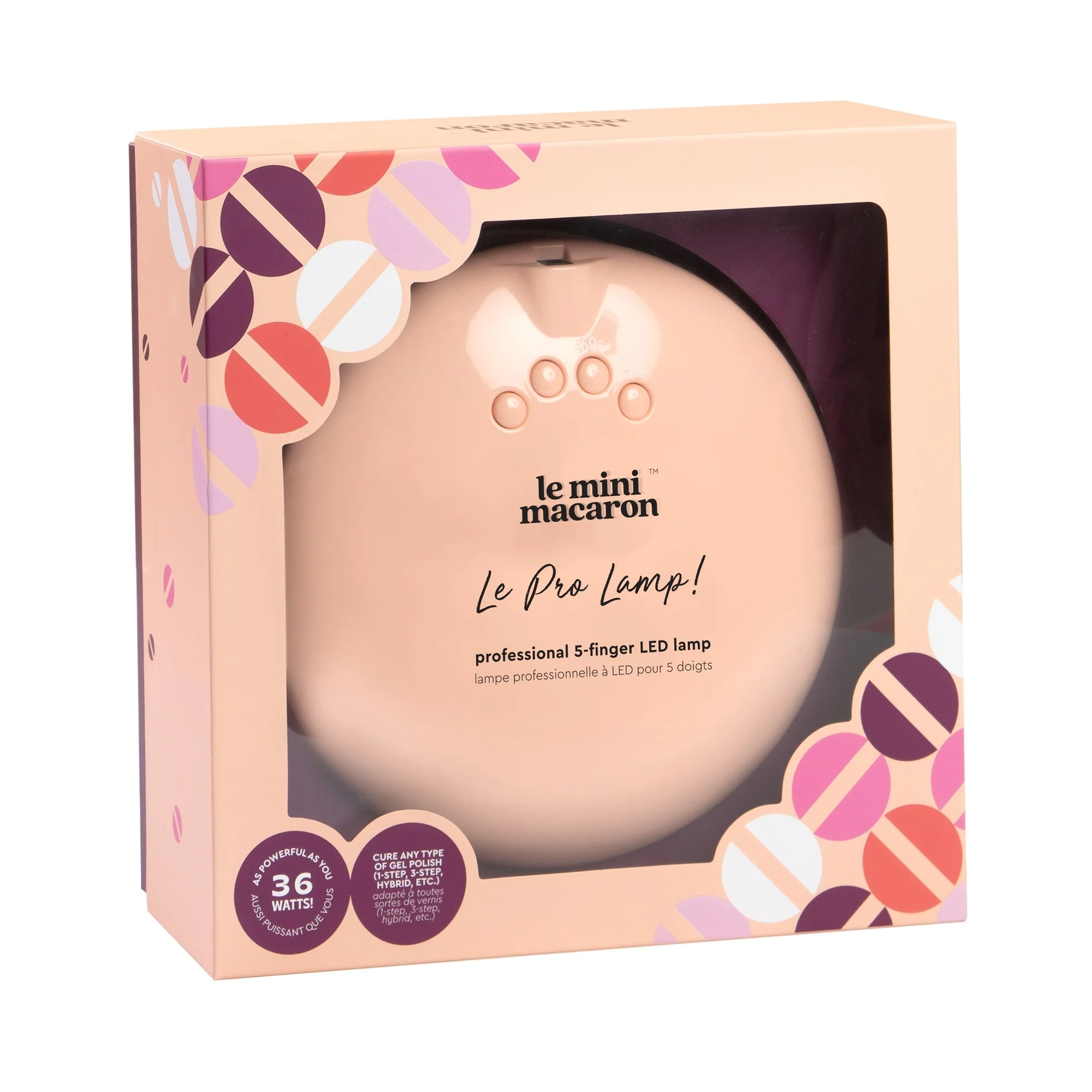 Le Mini Macaron Profesionálna maxi lampa na gél lak manikúru Le pro 1×467 g, lampa na gél lak a manikúru