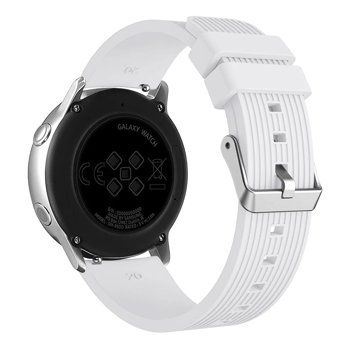 BStrap Silicone Line (Small) remienok na Garmin Vivoactive 5 white