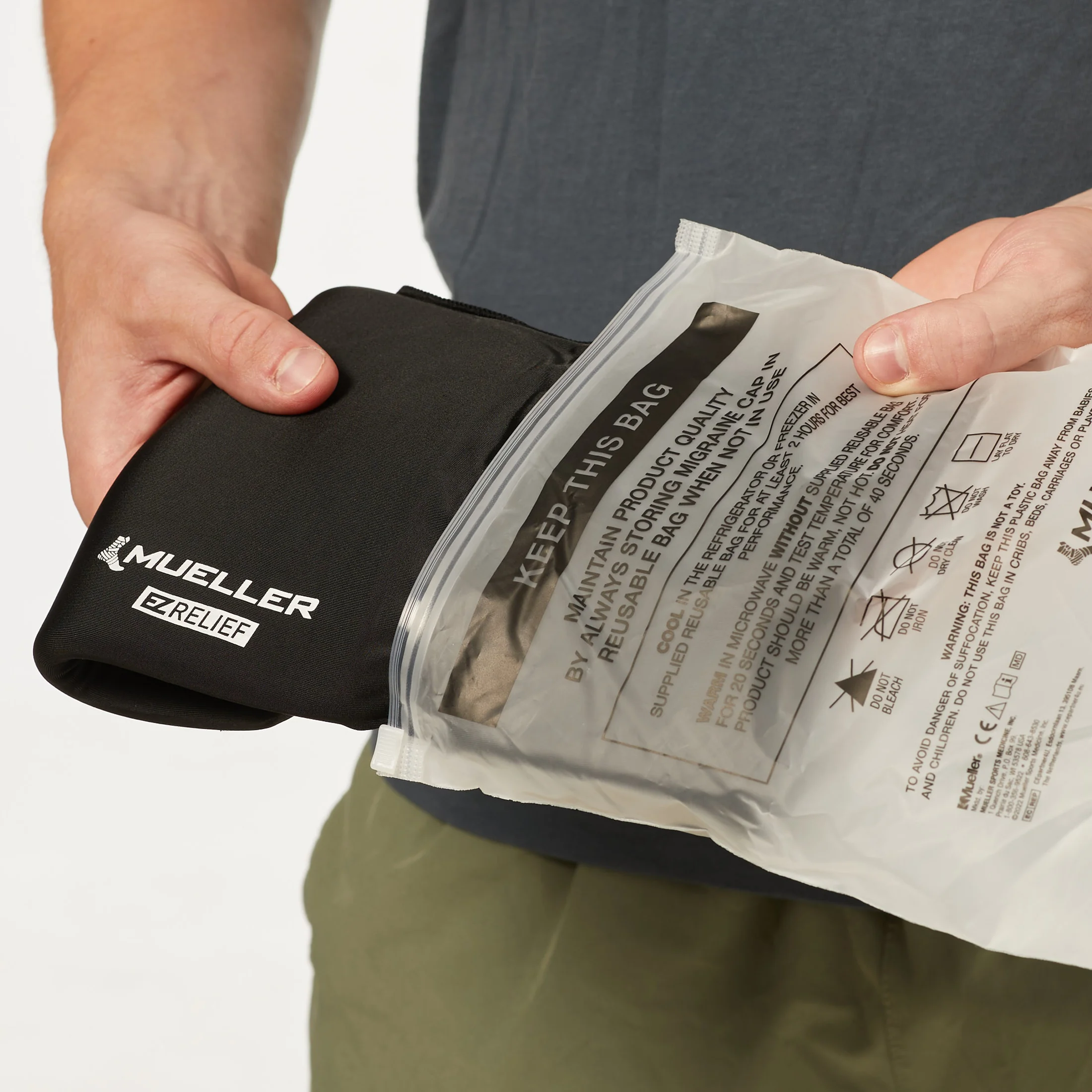 Mueller® EZ Relief™ Migraine Cap, gélová čiapka proti migréne a bolesti hlavy 1 ks