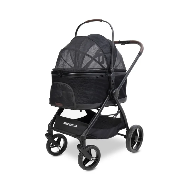 Wonderfold Pet P3 kočík pre psov 2v1 do 22,7 kg – Jet Grey