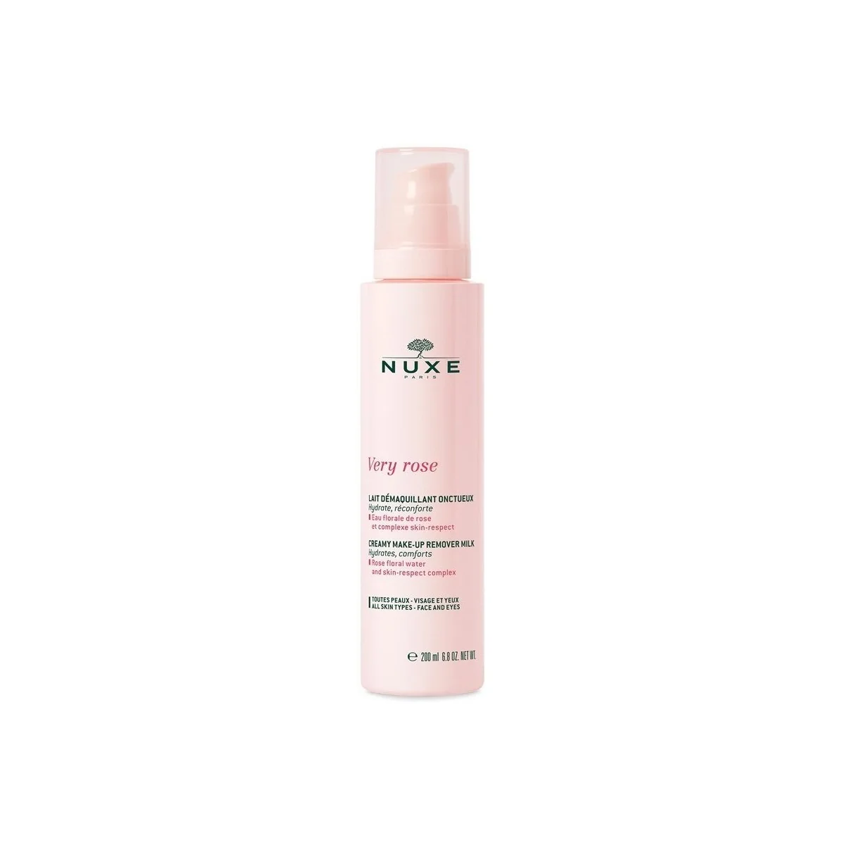 NUXE VERY ROSE Krémové odličovacie mlieko 1×200 ml, hydratuje pleť