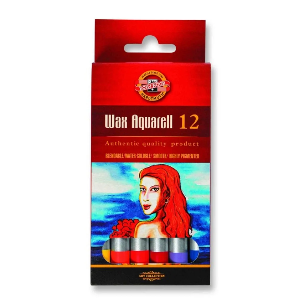 Akvarelové pastely WAX AQUARELL 8282/12 Súprava 12 ks