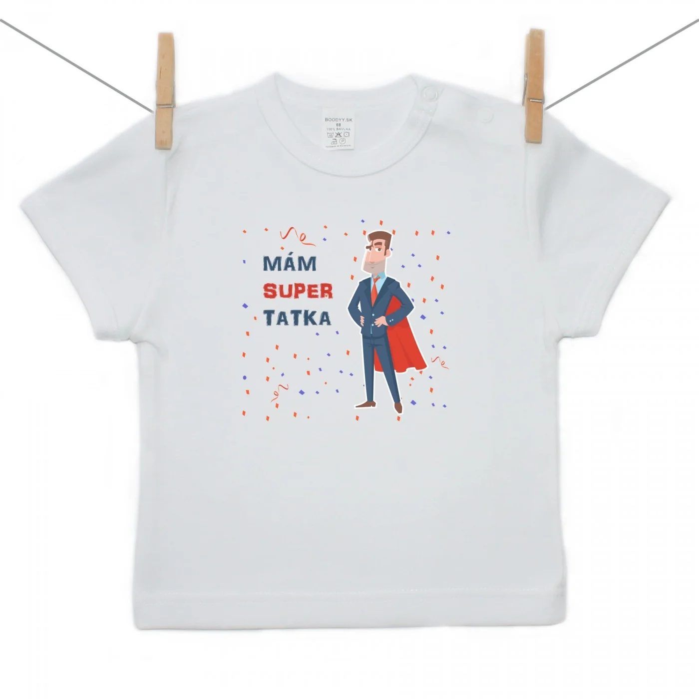 Boodyy Tričko s krátkym rukávom Mám super tatka Veľkosť: 98