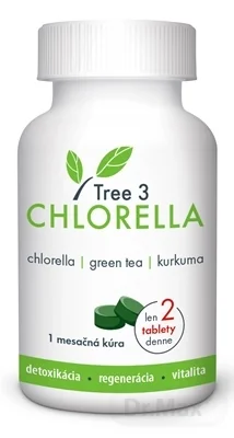 Tree3CHLORELLA 1×60 tbl, výživový doplnok