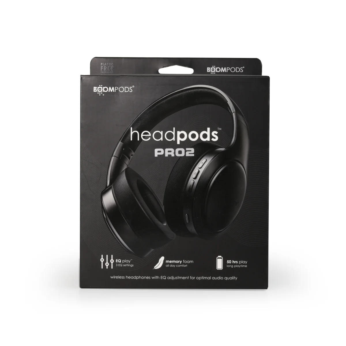 BOOMPODS Headpods Pro2  bezdrôtové slúchadlá čierne