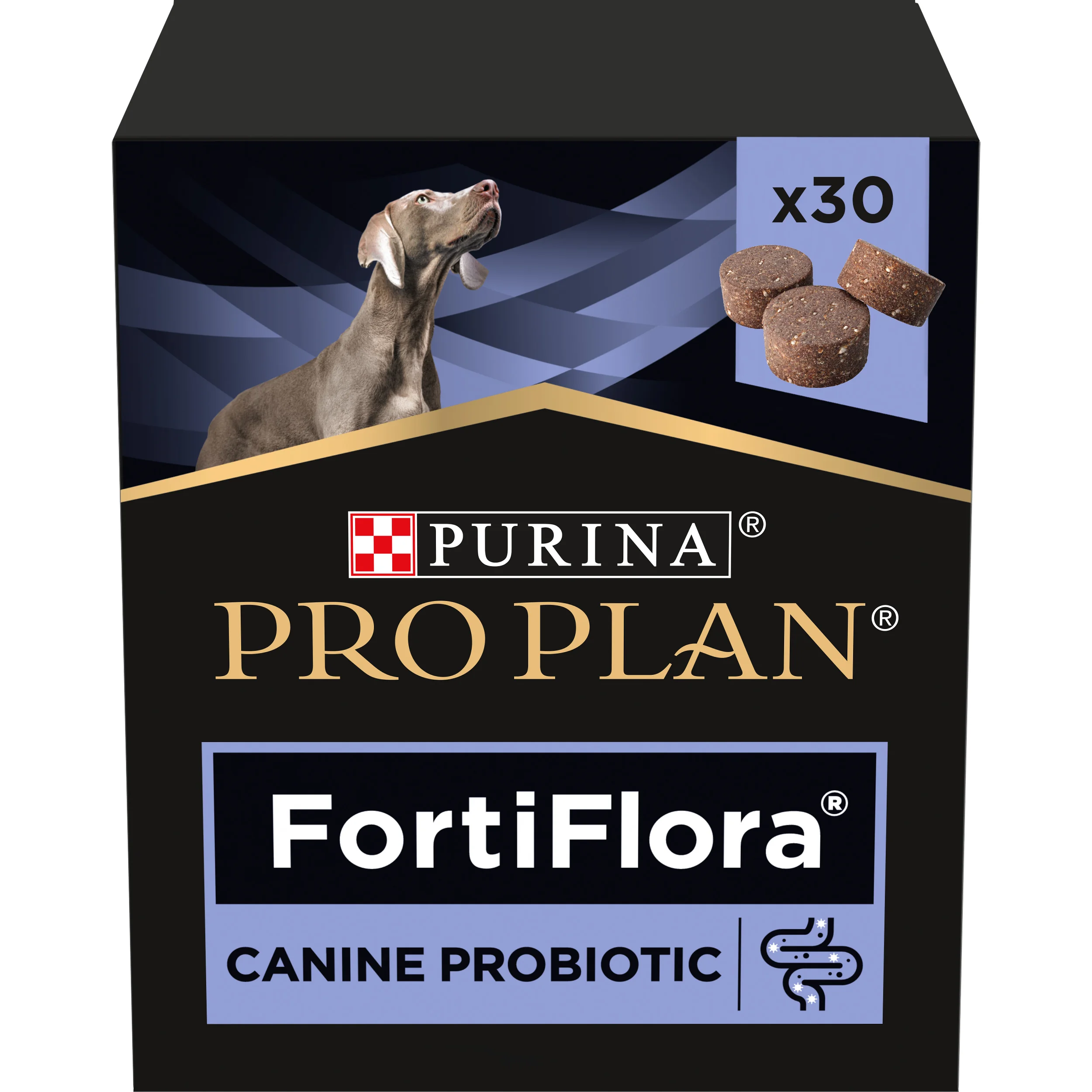 PRO PLAN FortiFlora probiotikum pre psov - žuvacie tablety 30 ks