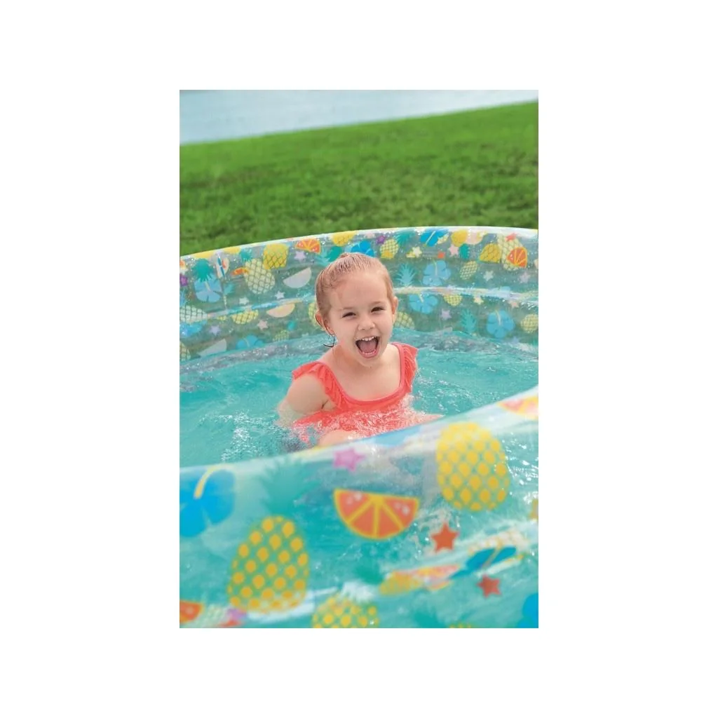 Bazén BESTWAY 51045 Ø150x53cm transparentný/ananás