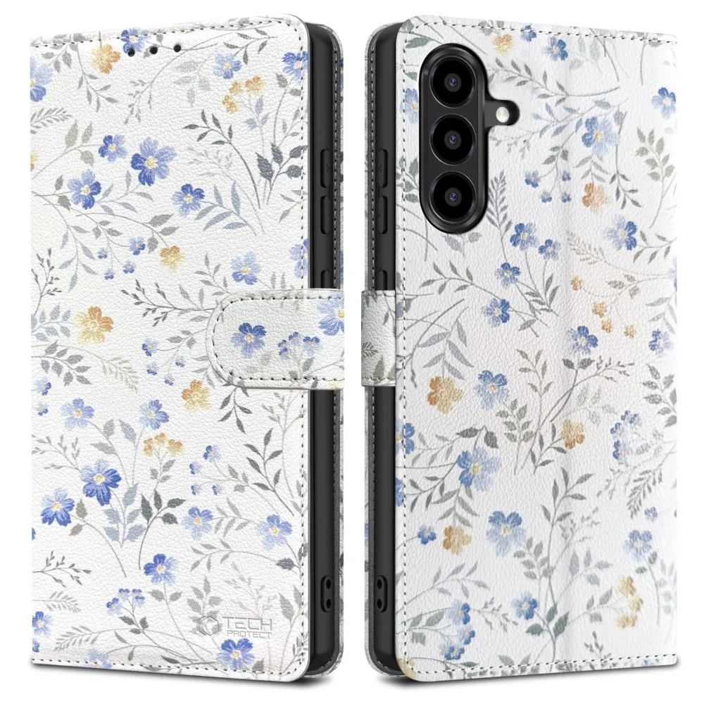 Tech-Protect Wallet knižkové puzdro na Samsung Galaxy A57 5G, spring flowers lowers