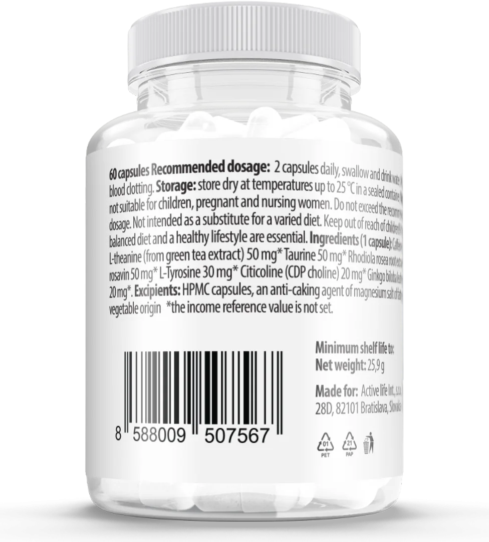 Zerex Nootropné posilovače mozgu 1×60 cps, výživový doplnok
