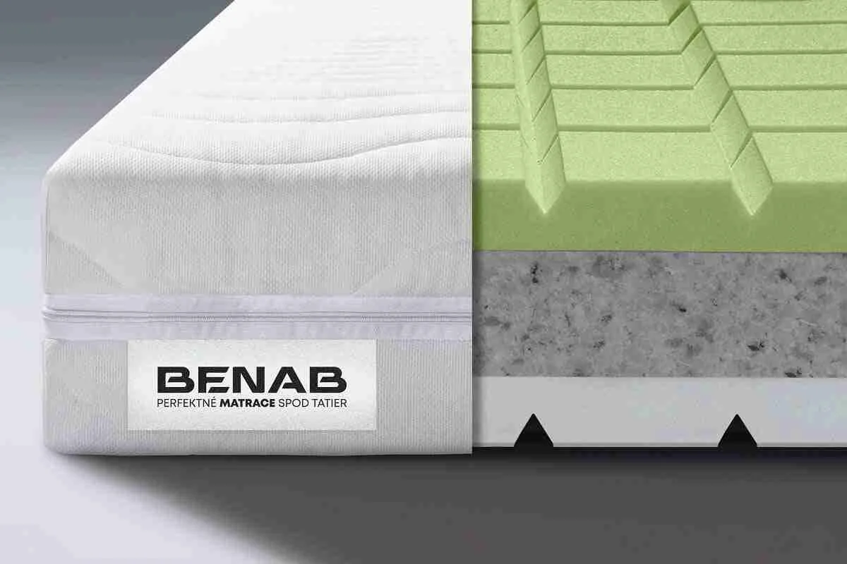 BENAB MEMORY SUPRA 200x90 Penový matrac 1×1 kus, penový matrac, 200x90