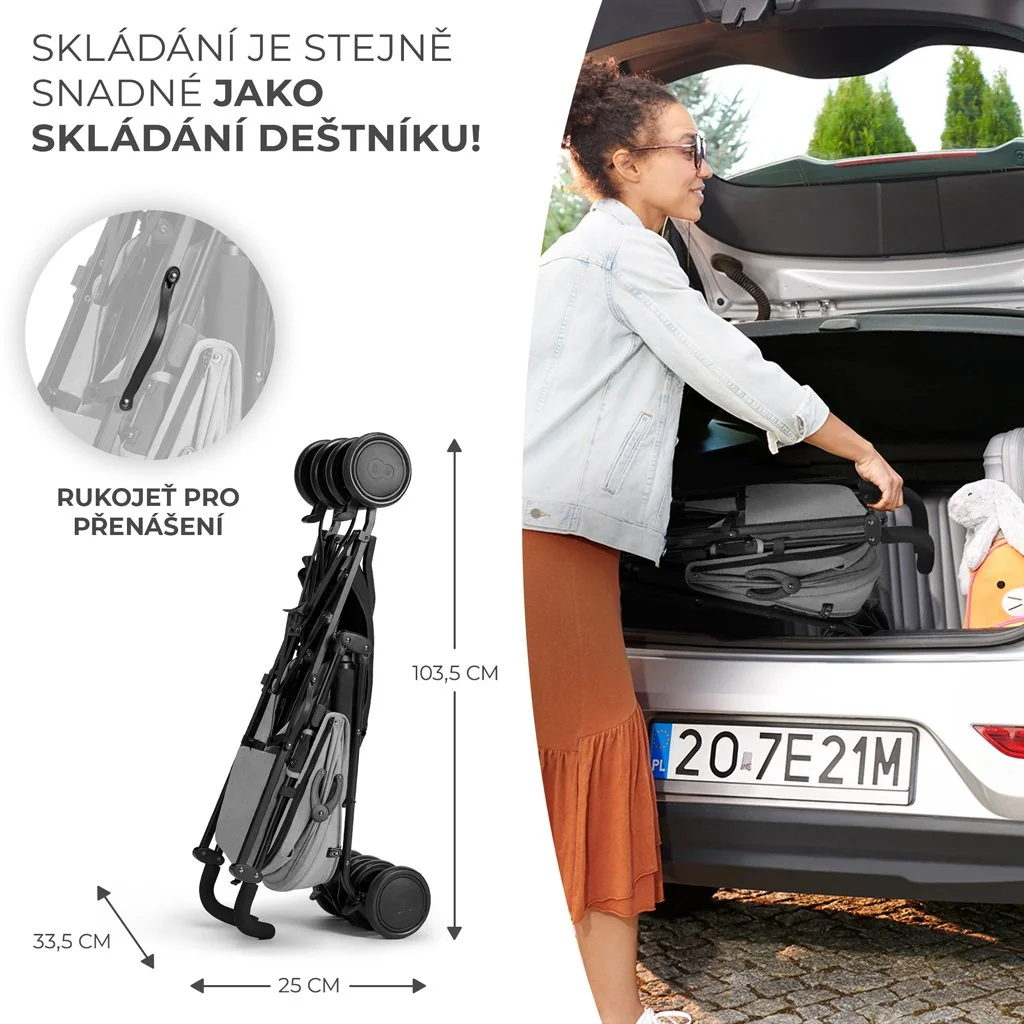 Kočík športový Siesta Ash grey